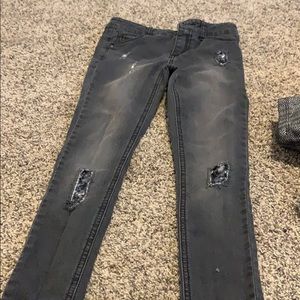 Dark grey gently used jeans